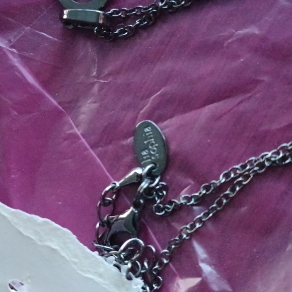 Lia Sophia 'Tussle Flapper' Gun Metal Necklace, 30" - Picture 5 of 5